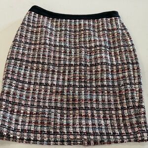 Chic Multicolor Tweed Skirt